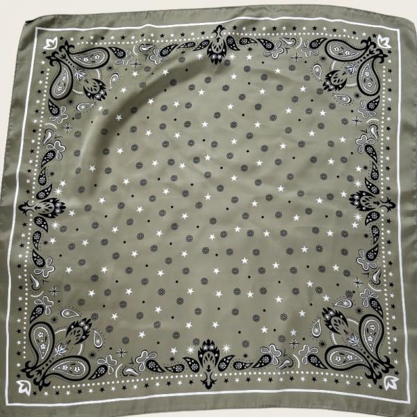 NEW PAISLEY SILKY SQUARE SCARF - MULTI-USE