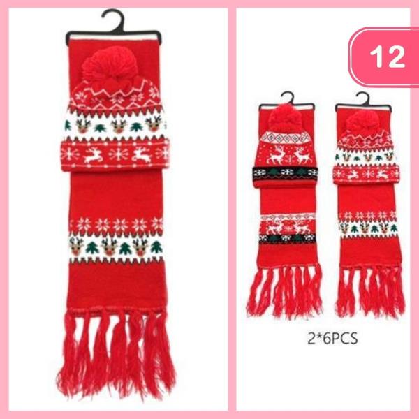 CHRISTMAS HAT & SCARF SET
