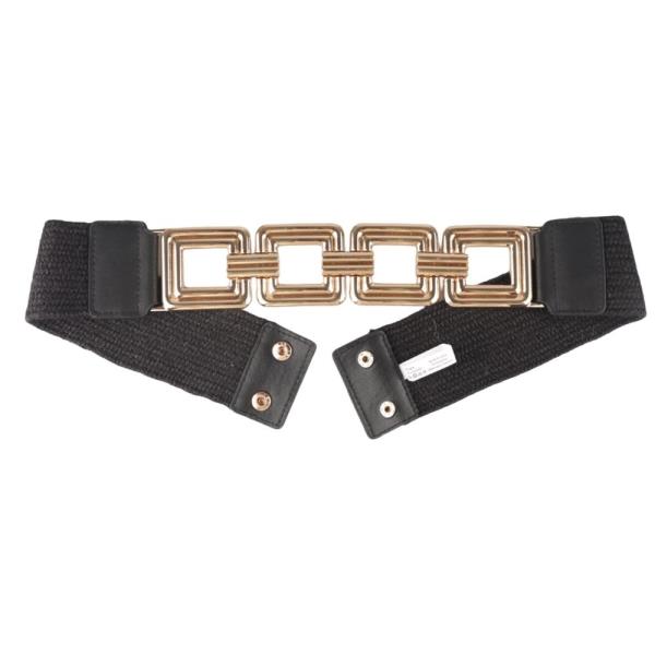 GEOMETRIC METAL LINK ELASTIC BELT