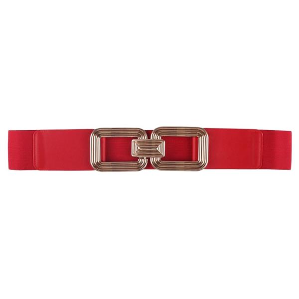 PLUS SIZE DOUBLE METAL LINK ELASTIC BELT