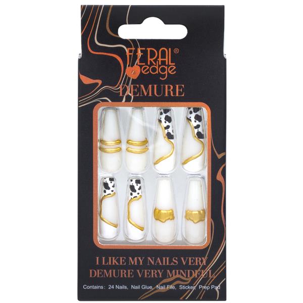FERAL EDGE DEMURE DESIGN45 NAIL DECORATION SET
