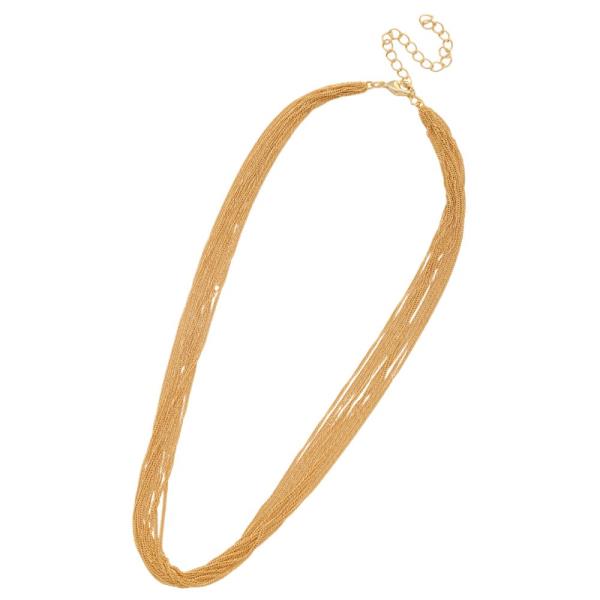SODAJO DAINTY CHAIN LINK GOLD DIPPED NECKLACE