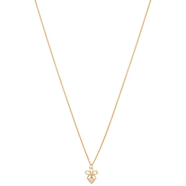 SODAJO DAINTY FLOWER PEARL BEAD NECKLACE
