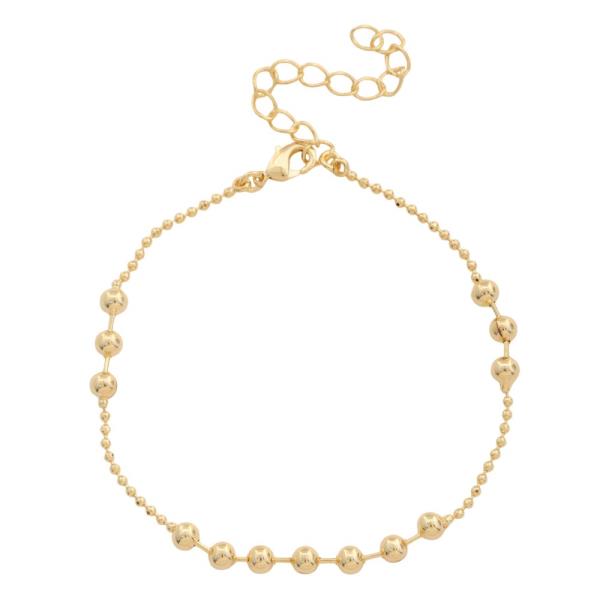 SODAJO BALL BEAD GOLD DIPPED BRACELET