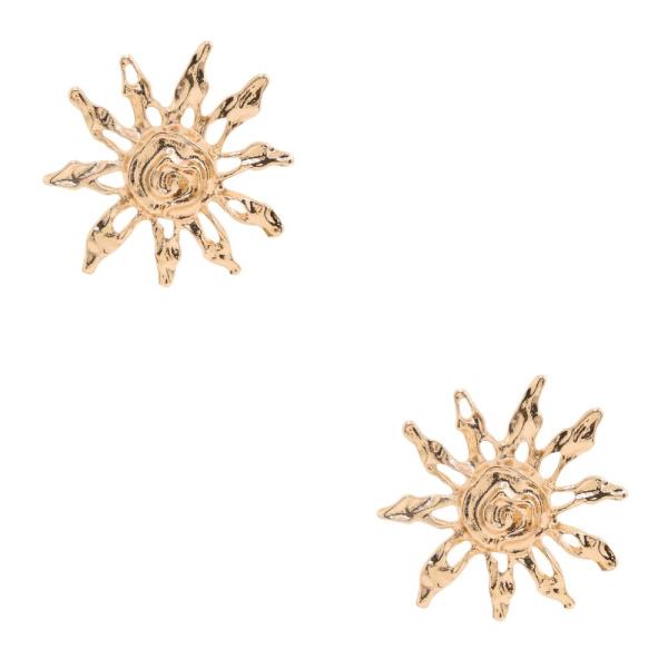 SDJ SUNFLOWER METAL EARRING