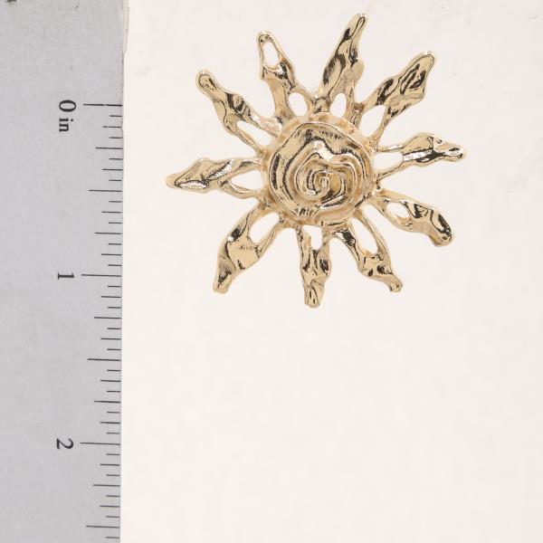 SDJ SUNFLOWER METAL EARRING