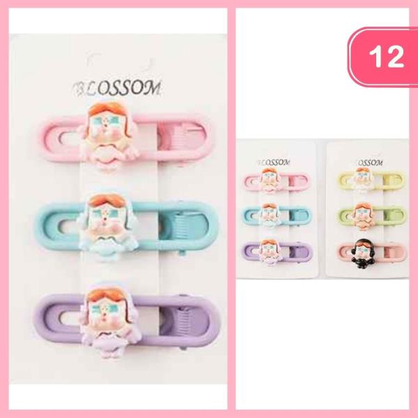 CUTE HAIR PINS (12 UNITS)