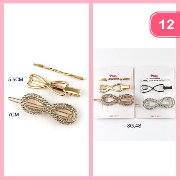 MIXED HAIR PINS (12 UNITS)