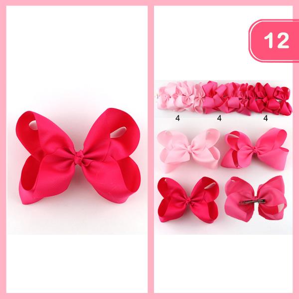 HAIR BOWS (12 UNITS)