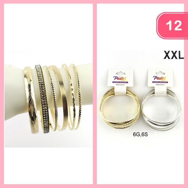 STACKABLE BANGLE BRACELET (12 UNITS)