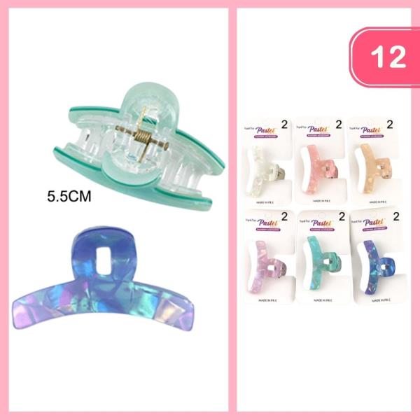 HAIR CLAW CLIP (12 UNITS)