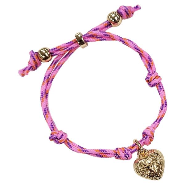 HEART PARACORD KNOTTED BRACELET