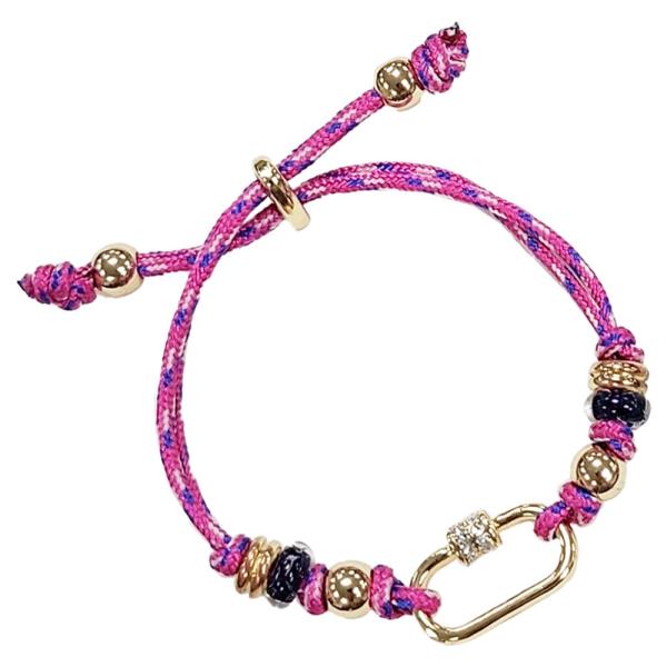 CARABINER BEAD PARACORD BRACELET