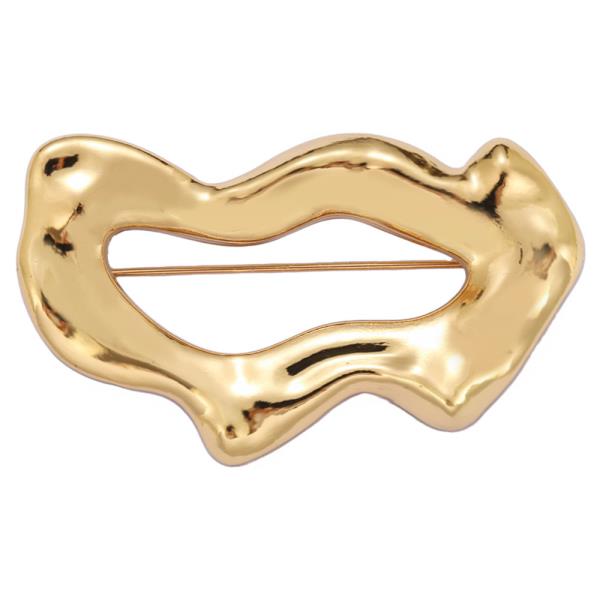 WAVY SHAPE BROOCH
