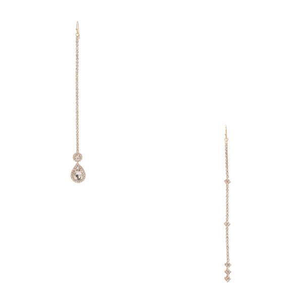 TEARDROP RHINESTONE DANGLE EARRING