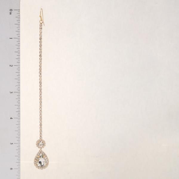 TEARDROP RHINESTONE DANGLE EARRING