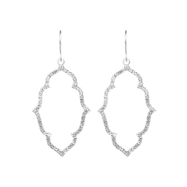 RHINESTONE DANGLE EARRING