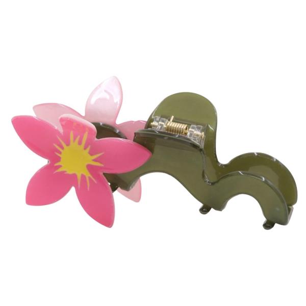 FLOWER SHAPE CLAW HAIR CLIP
