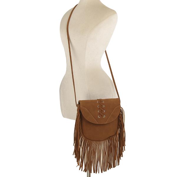 TASSEL RETRO WESTERN DESIGN CROSSBODY BAG