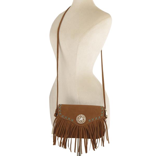 WESTERN STYLE DESIGN TASSEL CROSSBODY BAG