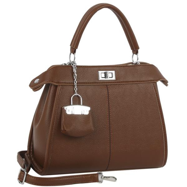 2IN1 FASHION HANDLE SATCHEL W COIN PURSE SET