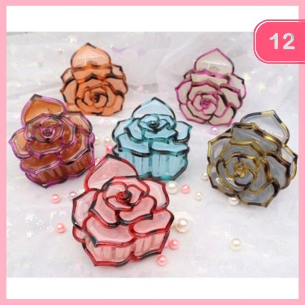 FLOWER HAIR CLAW CLIP (12 UNITS)