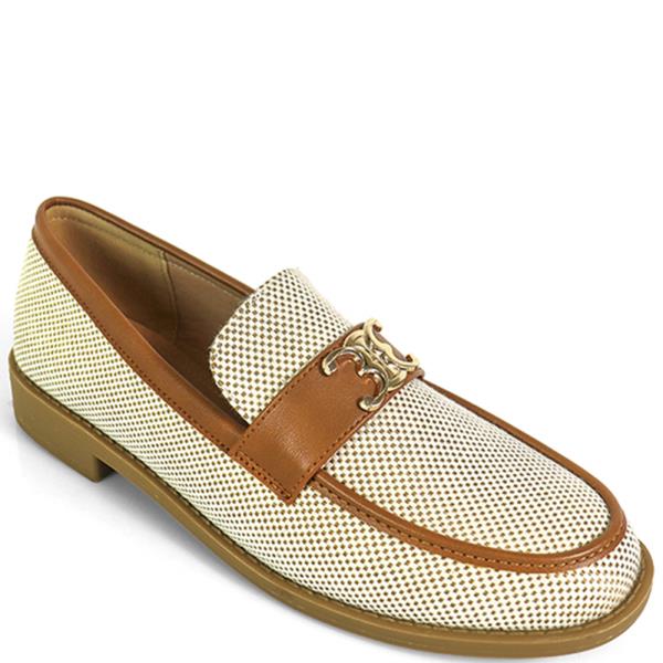 BASIC LOAFER W GOLD LOGO 12 PAIRS