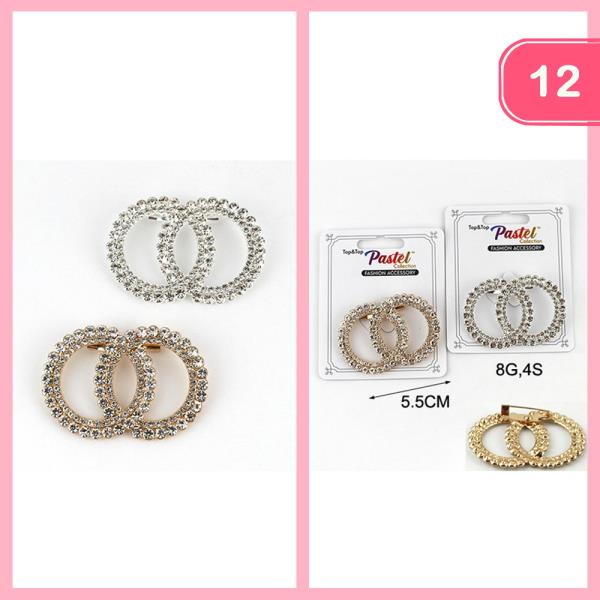 RHINESTONE BROOCH (12 UNITS)