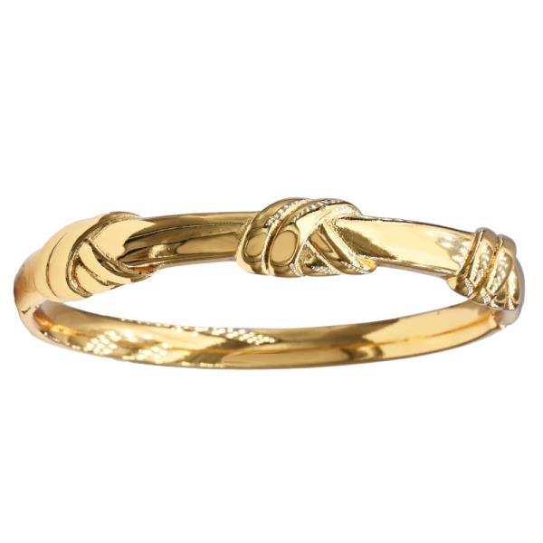 KNOT STAINLESS STEEL BANGLE BRACELET