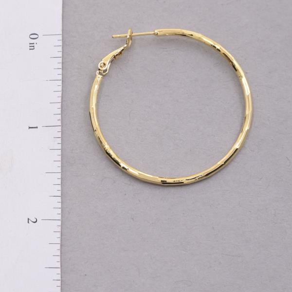 14K GOLD DIPPED HOOP EARRING
