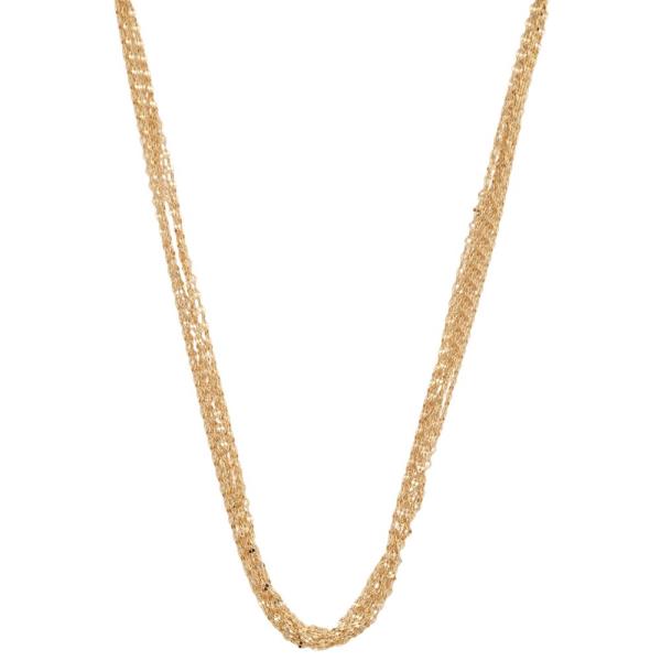 SODAJO CHAIN LAYERED GOLD DIPPED NECKLACE