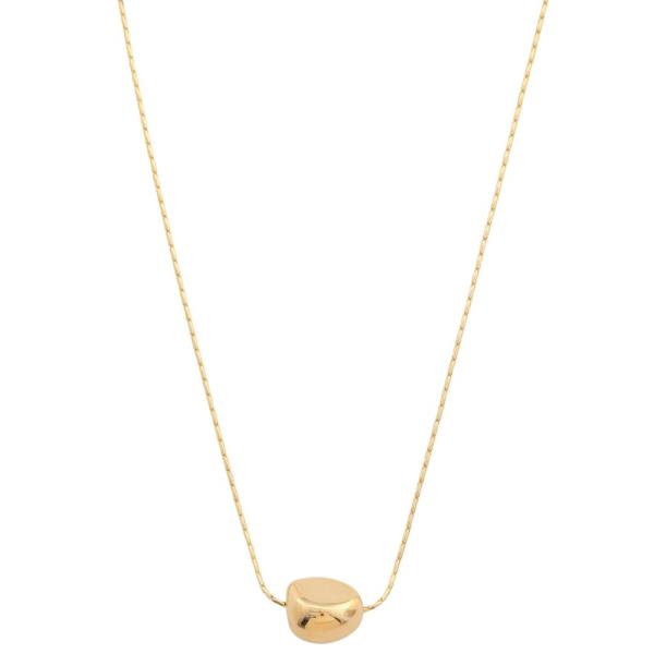 SODAJO BEAD CHARM GOLD DIPPED NECKLACE