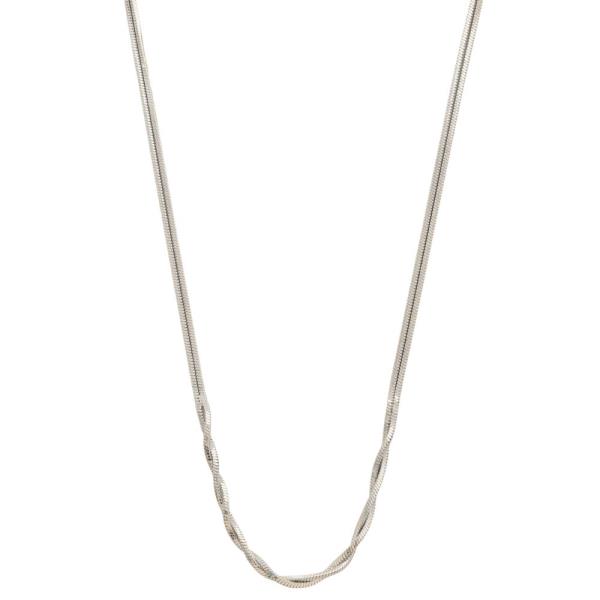 SODAJO DAINTY TWISTED LINK GOLD DIPPED NECKLACE