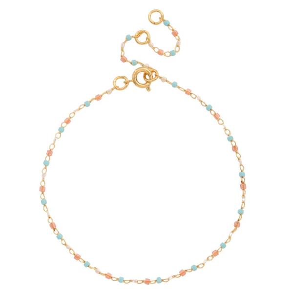 SODAJO DAINTY BEAD GOLD DIPPED BRACELET