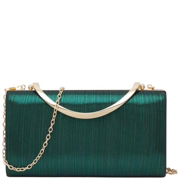 ELEGANT CHIC METAL EVENING CROSSBODY BAG