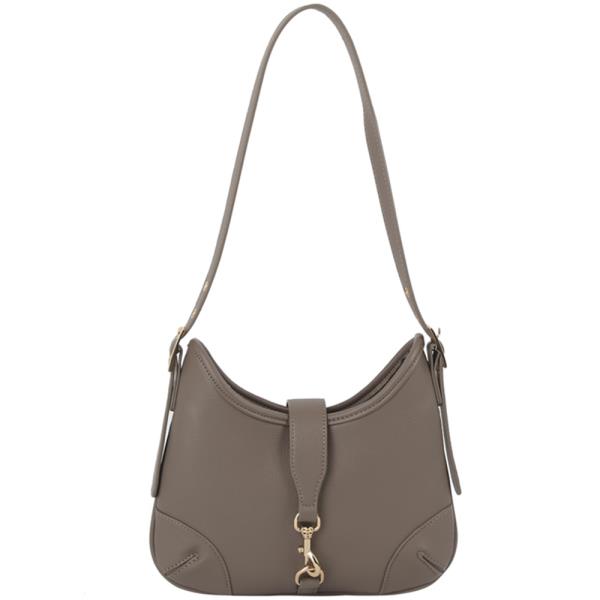 SMOOTH HOOK DESIGN CURVE SHOULDER BAG