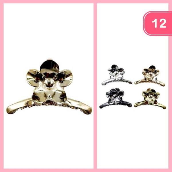 FLOWER HAIR CLAW CLIP (12 UNITS)
