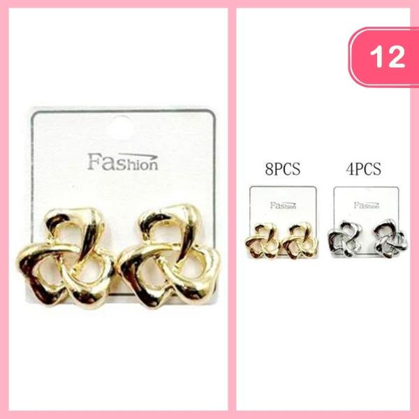 LAYED KNOT PPOST EARRING (12 UNITS)