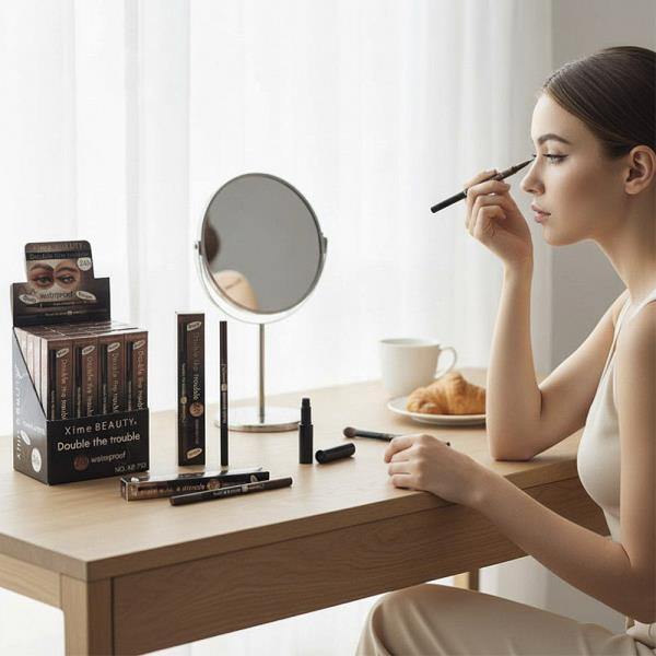 XIME BEAUTY DOUBLE THE TROUBLE WATERPROOF EYELINER (24 UNITS)