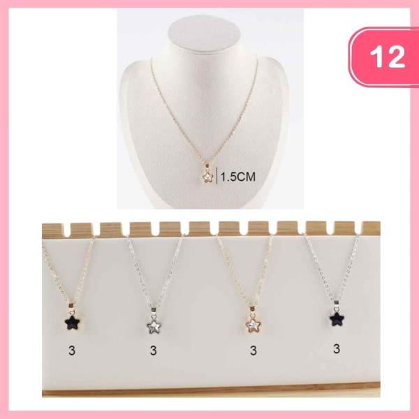 STAR PENDANT NECKLACE (12 UNITS)