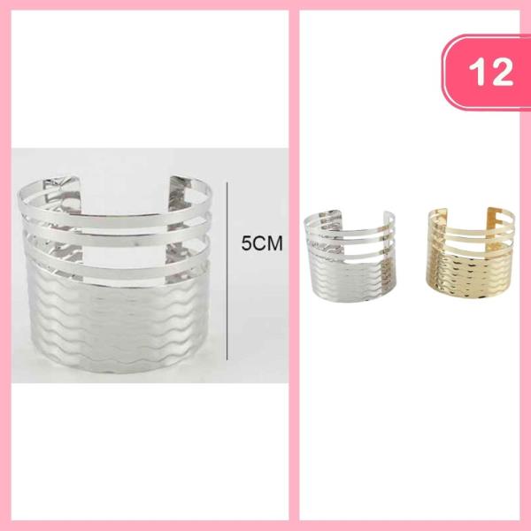 METAL CUFF BRACELET (12 UNITS)