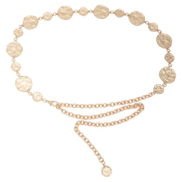 DUAL SIZED ORGANIC DISC CHAIN BELT