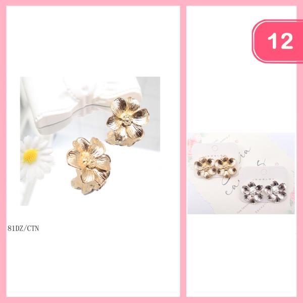 FLOWER POST EARRING (12 UNITS)