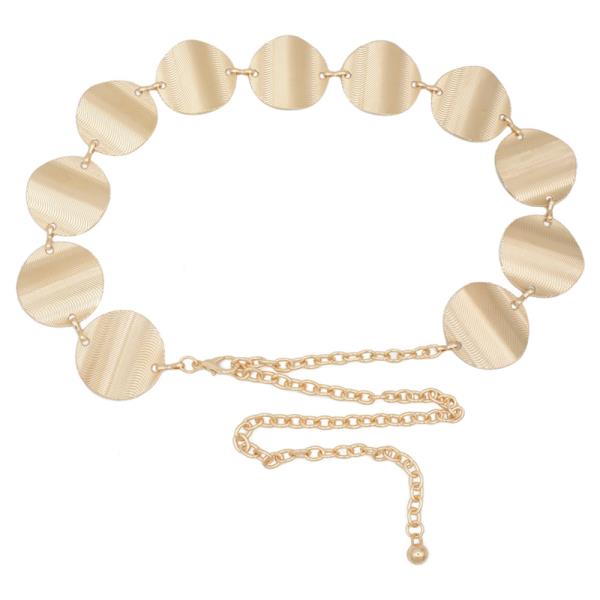 RIPPLED RIB CIRCLE DISC CHAIN BELT
