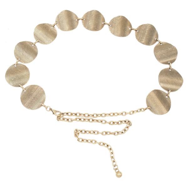 RIPPLED RIB CIRCLE DISC CHAIN BELT