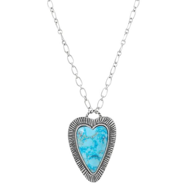 WESTERN STYLE HEART PENDANT NECKLACE