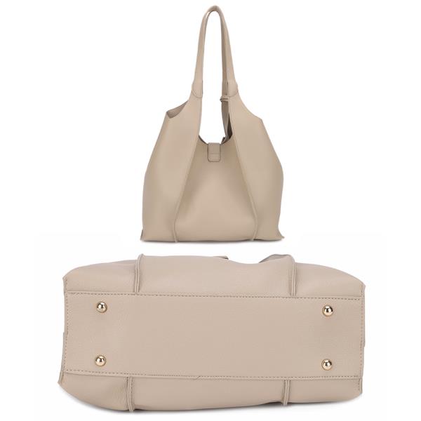 2IN1 FASHION SHOULDER TOTE W ZIPPER POUCH SET