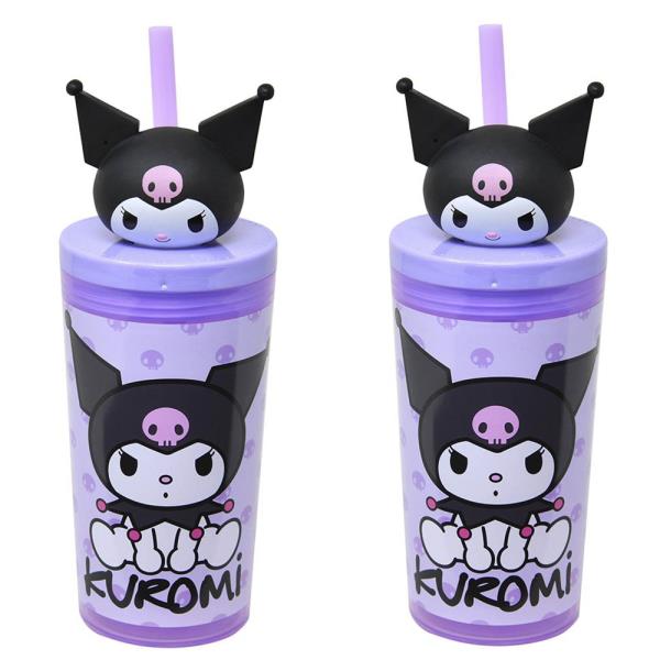 KUORMI 12OZ STRAW TUMBLER W MOLDED HEAD TOPPER