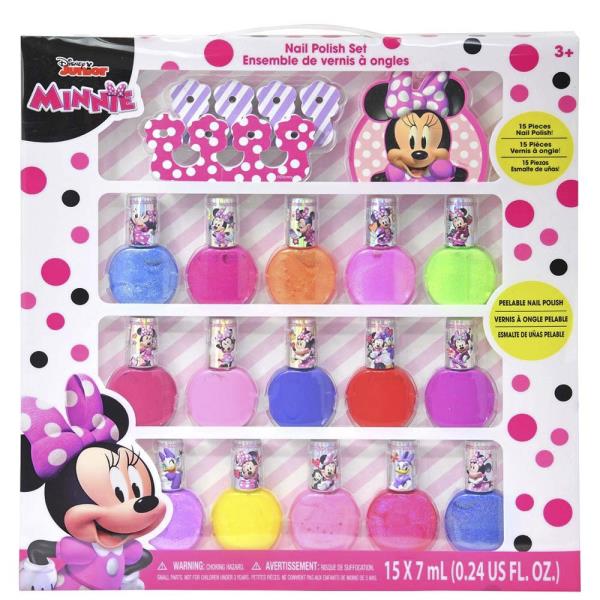 MINNIE 15PC NAIL POLISH SET W ACCESSORIES