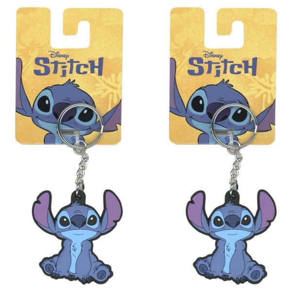 STITCH LASERCUT RUBBER BAG CLIP KEYCHAIN